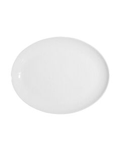 Tableware Solutions Plain White- Oval Coupe Platter, 30 cm - 12" White 12 / case 50CCPWD 076
