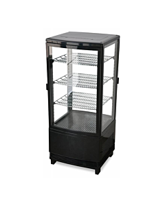 Zanduco 17" Two-Door Countertop Four Sided Glass Refrigerated Showcase with 78L Capacity - 110V, 190W - USA
