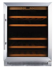 Zanduco Single Zone Wine Cooler with 51 Bottle Capacity and Stainless Steel Door