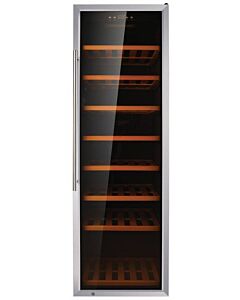 Zanduco Single Zone Wine Cooler with 192 Bottles Capacity and Stainless Steel Door