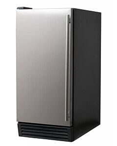 Omcan IC-CN-0012 14" Air Cooled Undercounter Cube Ice Machine - 44 lb Production, 26 lb Storage - USA