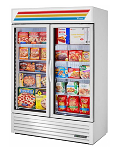 True GDM-49F-HC~TSL01 54" Glass Swing Door Freezer Merchandiser - 115V - CA
