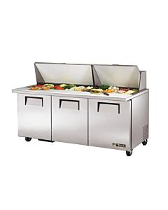 True TSSU-72-30M-B-ST-HC 72" Mega-Top Sandwich/Salad