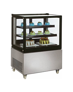 Zanduco 48” Square Edge Standing Refrigerated Bakery Display Case with 13 cu.ft. Capacity - USA