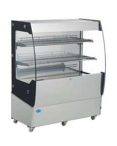 Zanduco 39" Grab-and-Go Open Refrigerated Floor Self-Serve Display Case with 200L Capacity - 110V, 1340W - USA