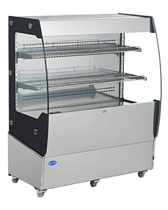 Zanduco 39" Grab-and-Go Open Refrigerated Floor Self-Serve Display Case with 200L Capacity - 110V, 1340W