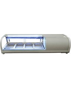 Zanduco 46" Countertop Refrigerated Sushi Display Case - 1.48 Cu. Ft