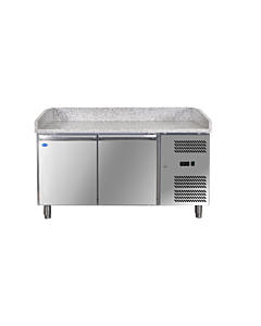 Zanduco 59" Granite Top Refrigerated Pizza Prep Table - 110V