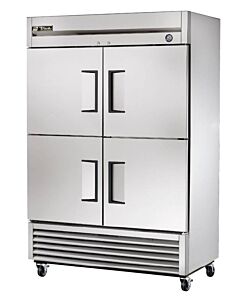 True T-49-4-HC 55" Solid Half Door Reach In Refrigerator - CA
