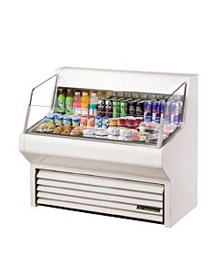 True THAC-48-LD Horizontal Air Curtain Refrigerated Merchandiser with LED Lighting- 12 cu.ft.