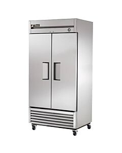 True T-35-HC 40" Two Section Solid Door Reach in Refrigerator - 35 cu.ft. - CA