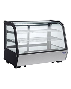 Zanduco 35" Countertop Refrigerated Showcase with 160L Capacity - 110V - USA