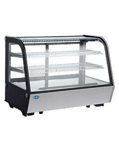 Zanduco 35" Countertop Refrigerated Showcase with 160L Capacity - 110V - USA