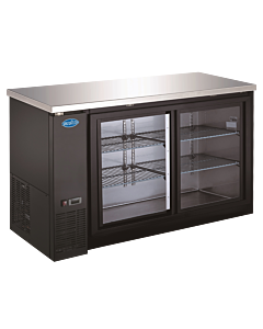 Zanduco 60" Two Sliding Glass Door Back Bar Cooler with 446L Capacity - 115V - USA