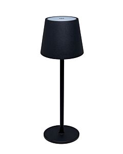 Omcan Muskoka Black LED Rechargeable Table Lamp - 5V / 3600mA - USA