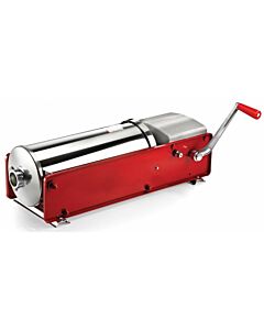 Omcan Tre Spade 15 kg / 30 lb Capacity Horizontal Two-Speed Gear - Driven Sausage Stuffer
