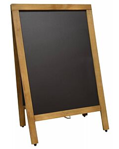 Omcan Sidewalk Menu Chalkboard - Mahogany Color Frame - USA