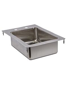 Zanduco Drop In Sink 1-Tub 10" X 14" X 5" Flat Top