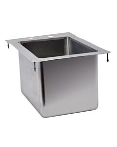Zanduco Drop In Sink 1-Tub 10" X 14" X 10" Flat Top