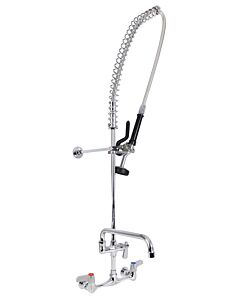 BK Resources BKF-VSMPR-WB-AF10-G Workforce 8" Splash Mount Pre-Rinse with 10" Add-A-Faucet