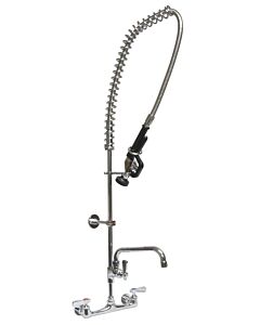BK Resources BKF-VSMPR-WB-AF6-G Workforce 8" Splash Mount Pre-Rince with 6" Add-A-Faucet