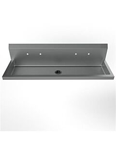 BK Resources MSHSA-60W2 60" Wall Mount 2 Station Handwash Sink with 8" O.C. Splash Mount