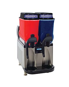 Bunn ULTRA-NX Gourmet Stainless/Black Slushy/Frozen Beverage Machine with 2 Hoppers/11.4L Capacity - 120V, 58000.6015 - USA