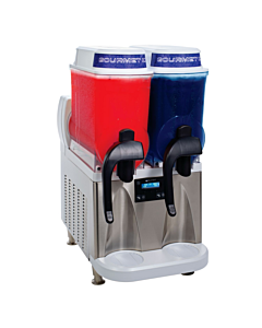 Bunn ULTRA-NX Gourmet Stainless/White Slushy/Frozen Beverage Machine with 2 Hoppers/11.4L Capacity - 120V, 58000.6000 - USA