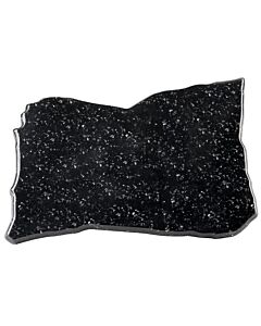 Elite Global Solutions Irregular Shape Display Stone Black Granite QS1611