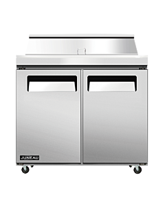 Juneau 36" Refrigerated Prep Table with Two Door, 4.9 cu.ft. - 115V, 510W