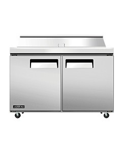Juneau 60" Refrigerated Prep Table with Two Door, 8.9 cu.ft. - 115V, 510W