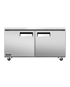 Juneau 60" Undercounter Refrigerator Double Door, 8.9 cu.ft. - 115V, 510W