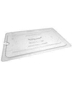 Omcan Full-Size Food Pan Clear Polycarbonate Slotted Cover - CA