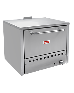 Omcan 31.5" Single Chamber Countertop Pizza Oven, Natural Gas - 32,000 BTU