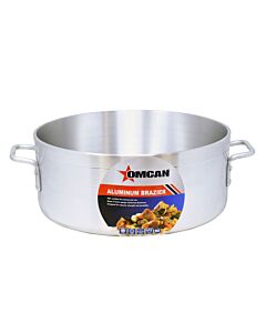 Omcan 20 Qt. Aluminum Brazier Pan 16" Diameter - NSF - CA
