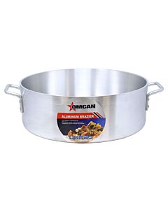 Omcan 24 Qt. Aluminum Brazier Pan 18" Diameter - NSF - CA