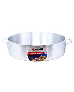 Omcan 30 Qt. Aluminum Brazier Pan 20" Diameter - NSF - CA