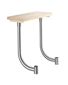 Omcan 10" x 24" Wooden Adjustable Cutting Board for 24" Long Equipment Stand - Maple Wood - CA