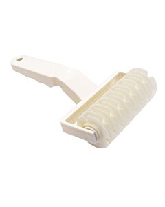 Omcan Spiral Pie Roller Docker with Plastic Handle - White