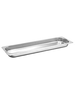 Omcan Half-Size Long Stainless Steel Steam Table Pan - 1.5" Deep