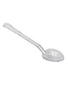 Omcan 13" Polycarbonate Perforated Serving Spoon - Clear - USA