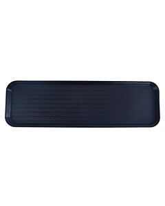 Omcan 9" x 30" ABS Plastic Food and Produce Display Tray - Black - USA