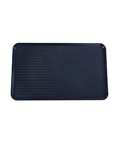 Omcan 18" x 30" ABS Plastic Food and Produce Display Tray - Black - USA