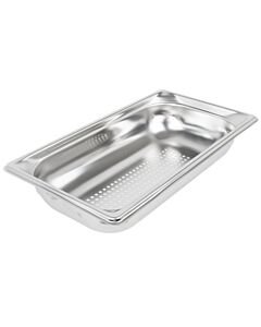 Vollrath 90323 Super Pan 3® 1/3 Size 2 1/2 Deep Anti-Jam Perforated Stainless Steel Steam Table / H - USA