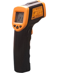 Omcan Infrared Thermometer 1" LCD with Back Light and Laser On/Off -26 ºF To 608 ºF / -32 ºC to 320 ºC NSF