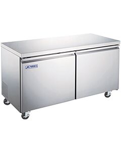 Aurora 60" Undercounter 2-Door Freezer with 425L Capacity - 110V, 345W - CA
