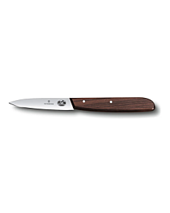 Victorinox 5.3000-X1 3 1/4" Spear Point Paring Knife with Large Wood Handle