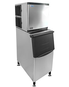 Omcan Ice Machine with 275 lb Storage Bin - 350 lb/day Cube Ice Production Capacity - USA