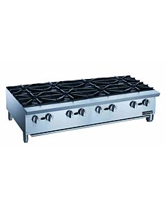 Dukers DCHPB48 48" Commercial Gas Countertop Hot Plate - 8 Burners, 256,000 BTU - USA