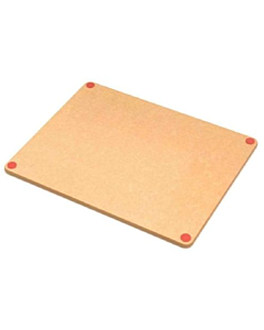 Epicurean 622-14110101 14" x 11" Rectangular Cutting Board Natural Composite Wood with Non-Slip Feet - Red, NSF